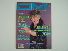 OM Only Music Magazine Issue #8 August 1987 Ozzy Osbourne Cover ~ RARE - £15.68 GBP