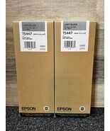 2X Genuine Epson T5447 220ml Ink Cartridges Light Black for Stylus 4000/... - €93,89 EUR
