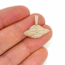 1Ct Redondo Imitación Diamante UFO Nave Espacial Colgante Mujer 14K Amarillo Oro - £101.19 GBP