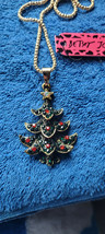 New Betsey Johnson Necklace Christmas Tree Holiday Festive Collectible Decorate - £11.98 GBP