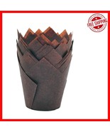 Elegant Greaseproof Tulip Baking Cups in Brown - 125 Count for Inspired ... - $42.68 CAD