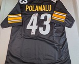 Troy Polamalu #43 Autographed Custom Steelers Jersey Beckett W754188 XL - $169.99