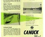 Canuck Motel Brochure Kitchener Street in Niagara Falls Ontario 1960&#39;s - $14.83