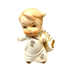 Vintage Ceramic Christmas Choir Boy Figurine with Accordion Made in Japa... - £9.78 GBP