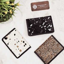 Handmade Hair-on-Hide Leather Passport Holder - RFID Travel Wallet - $135.20