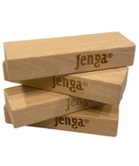 JENGA 4 Pieces Replacement Wood Blocks Original MILTON BRADLEY HASBRO 2000 - £1.53 GBP
