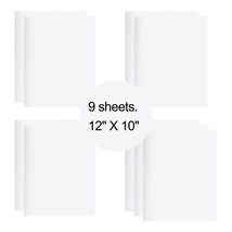 9 Sheets White HTV Iron On Heat Transfer Vinyl for T-Shirts Cricut Silho... - $11.95