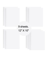 9 Sheets White HTV Iron On Heat Transfer Vinyl for T-Shirts Cricut Silho... - $11.95