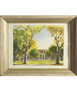 Università Del CO Biblioteca Di Davis Gray Litografia Incorniciata 11&quot;x14&quot; - $2,562.23 MXN