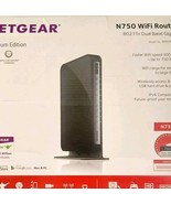 Netgear N750 WiFi Router Dual Band Premium Edition 750 Mbps w/ Box ELEC - $41.01 CAD