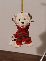 Kurt Adler KSA Dalmatian w/Red and Green Sweater Christmas Ornament - £8.80 GBP