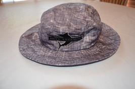 Reel Legends Men&#39;s Bucket Hat fishing adult sun UPF 50+ Grey Multi One Size NWT - £16.27 GBP