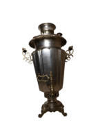 Vintage Russian Samovar - Polished Nickel-Plated Brass Tea Urn - Ornate ... - €511,71 EUR
