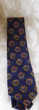 Steven Harris Men&#39;s Neck Tie  - Blue with Wreathes - Polyester - $9.49