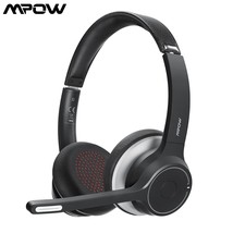 MPOW HC5 Wireless Bluetooth 5.0 Headphones With Mic CVC 8.0 Noise Cancelling Off - $55.73