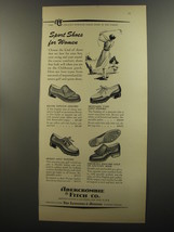 1953 Abercrombie &amp; Fitch Shoes Ad - Kiltie Tongue Oxford; Moccasin Golf Oxford - £14.78 GBP