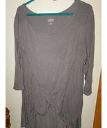 Soho Jeans New York &amp; Company Long T-Shirt, Women&#39;s XL, Gray/Light Blue - $185.42 MXN