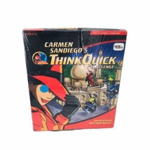 90s Vtg Carmen SanDiego&#39;s Think Quick Challenge Pc Mac New Sealed CD Rom XP - £18.56 GBP