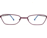 Vintage la Eyeworks Eyeglasses Frames PERCY 519 Matte Purple Cat Eye 48-... - $65.29