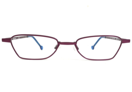 Vintage la Eyeworks Eyeglasses Frames PERCY 519 Matte Purple Cat Eye 48-20-135 - £51.07 GBP