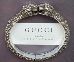 Gucci Le Marche Des Merveilles 2 Tiger Sterling Silver Cuff Bangle Bracelet 17 - £583.37 GBP