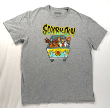 Scooby Doo Mystery Machine  Gray Short Sleeve Crew Neck T Shirt Vintage ... - £31.44 GBP