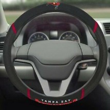 NFL Tampa Bay Buccaneers Embroidered Mesh Steering Wheel Cover by FanMats - £19.87 GBP