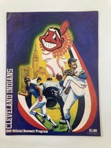 1982 MLB Cleveland Indians and Detroit Tigers Official Souvenir Program - £7.43 GBP