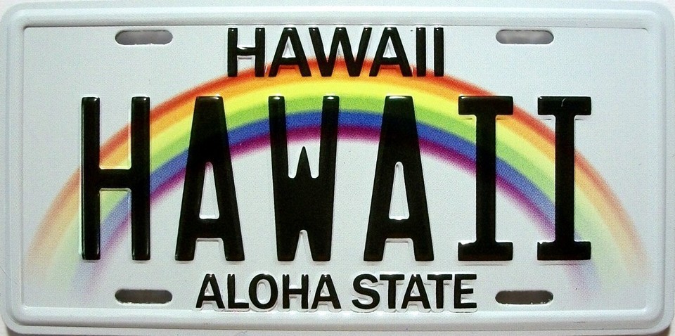 Hawaii State License Plate Novelty Fridge Magnet - $8.49