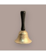 VTG School Bell. Dinner Bell. Wooden Handle. 4&quot; Works. Collectible. - $9.99