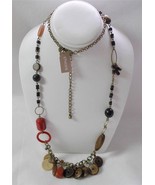 Chico&#39;s Pendo Long Lightweight Necklace Eclectic Baubles and Beads $44 - £9.34 GBP