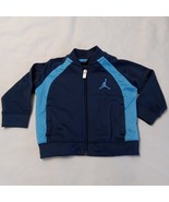 Air Jordan Boys Jacket Baby 3-6 Months Blue Full Zip Windbreaker Jumpman Logo - $9.29