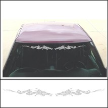 Windshield DRAGON decal fits sport pickup truck sport compact tuner car SILVER - £12.59 GBP