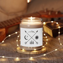 Scented Candle - 9oz Soy Wax Blend, Custom Candle Jar, 100% Cotton Wick, Nature  - £21.07 GBP