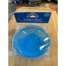New Baby King Blue Hard Plastic Suction Bowl BPA Free - $5.49