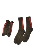 Aeropostale 4-Pair Men&#39;s  Sz 6-12 Dress Crew Socks Red Comfort lightweight GR - £9.36 GBP