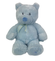 Russ Berrie &quot;My First Teddy&quot; Blue Teddy Bear Plush Soft Stuffed Animal 16&quot; - $23.00