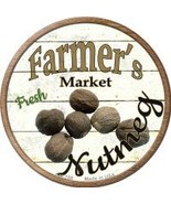 Farmers Market Nutmeg Novelty Metal Mini Circle Magnet - $242.75 MXN