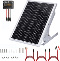 30 Watt 12V Solar Panel Kit with Adjustable Solar Panels Tilt Mount Brac - £115.33 GBP