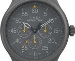 Timex Men&#39;s Expedition Field 43mm Watch - Brown Strap Black Dial Gunmeta... - $79.95
