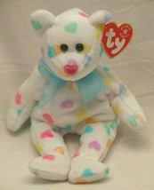 Ty Beanie Babies Kissme Pastel Color Heart Beanbag Plush Toy Swing &amp; Tus... - £13.23 GBP