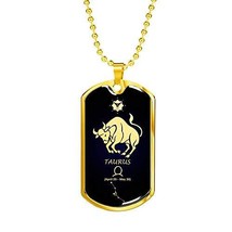 Express Your Love Gifts Taurus Constellation Horoscope Zodiac Necklace 18k Gold  - $54.40