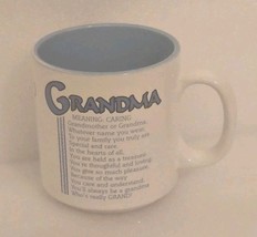 Grandma Name Meaning Caring Blue Letters Coffee Mug Cup PAPEL Poetry, Ma... - $534.86 MXN