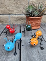 Set of 4, Colorful Insects Metal Yard Art - Wall/Fence Decoration, CHOOSE Style - £15.10 GBP