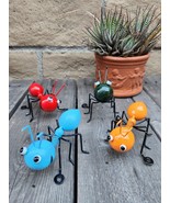 Set of 4, Colorful Insects Metal Yard Art - Wall/Fence Decoration, CHOOS... - £14.86 GBP