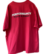 Performance Truck &amp; Diesel T Shirt Mens 3XL Red Gearhead Motorhead Trucker - £20.52 GBP