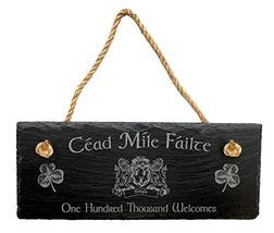 Doyle Irish Coat of Arms Slate Plaque Blessing - Céad Míle Fáilte - £21.88 GBP