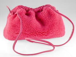 Mansur Gavriel Soft Candy Shearling Pink Mini Cloud Bag Women's Clutch P... - $262.34