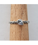 SILPADA VINTAGE 925 STERLING SILVER BELLE FLEUR  7x5mm. TEARDROP RING SI... - €59,05 EUR