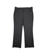 Anne Klein Women&#39;s 14 Gray Wide Leg Dress Pants High Waist Flat Front Ca... - $32.92 CAD
